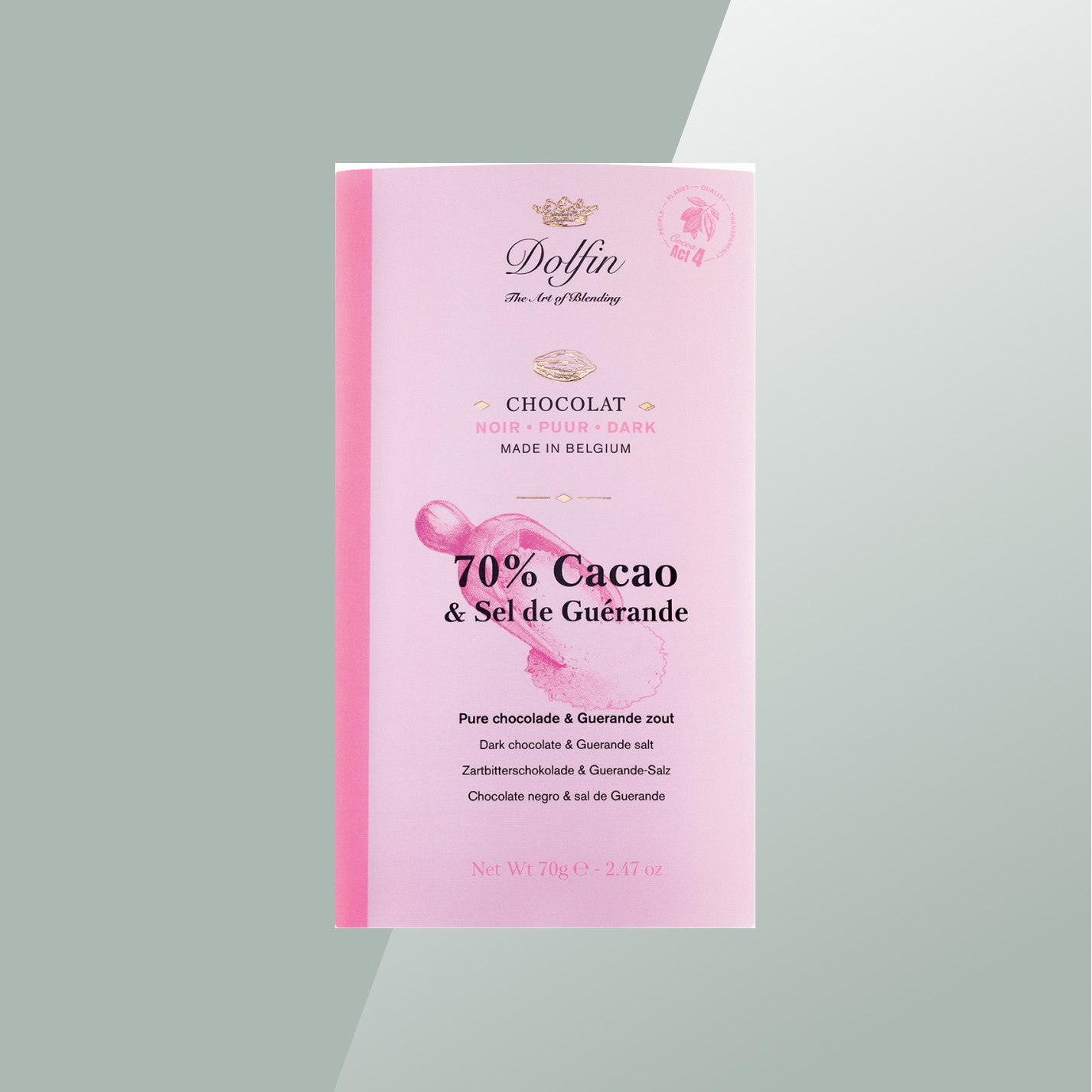 Dolfin - Zartbitterschokolade | 70% Sel de Guérande