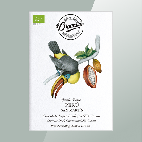 Chocolate Orgániko - Zartbitterschokolade | Single Origin 65% Cacao Perú 'San Martín'